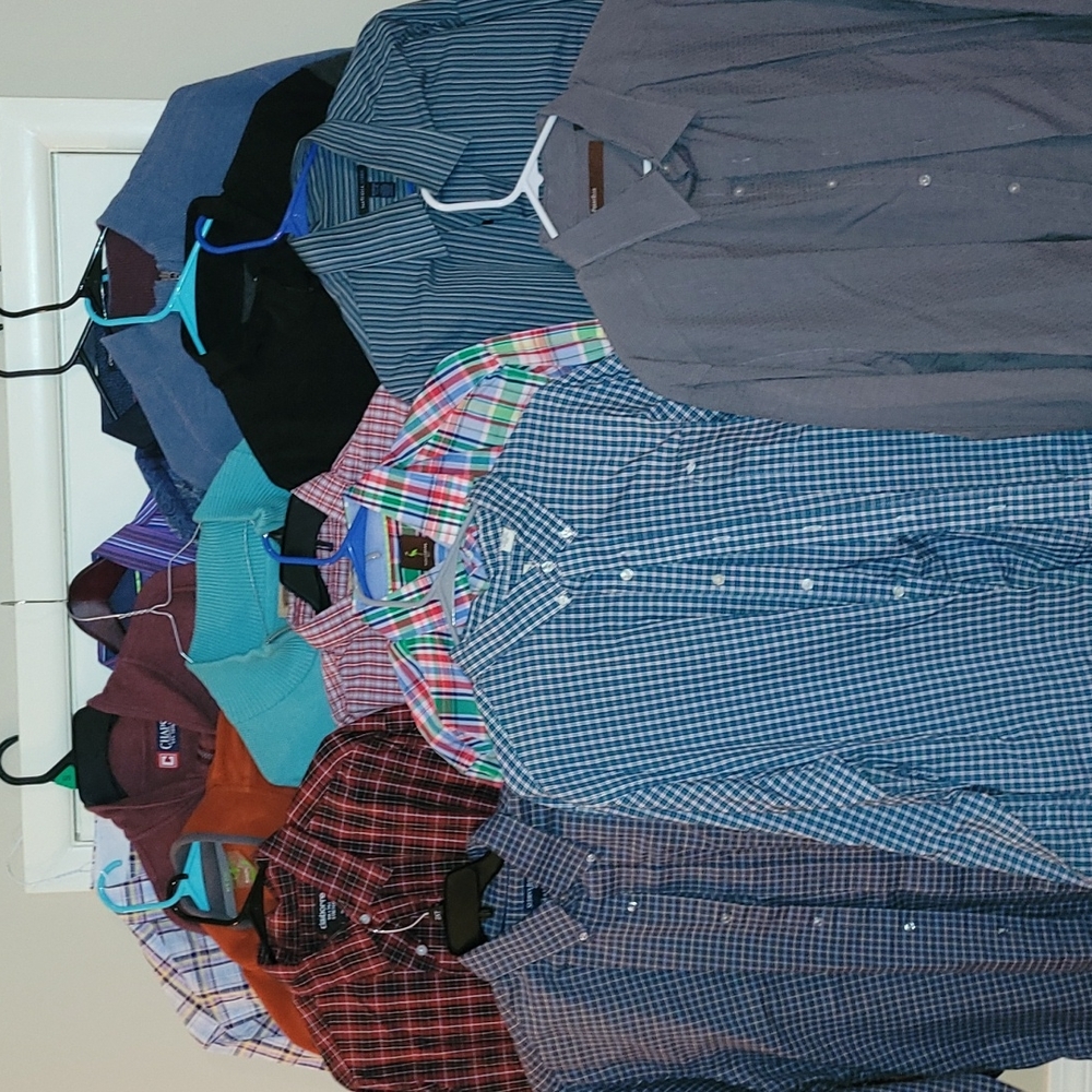 Huge wardrobe of mens XLT shirts/sweaters